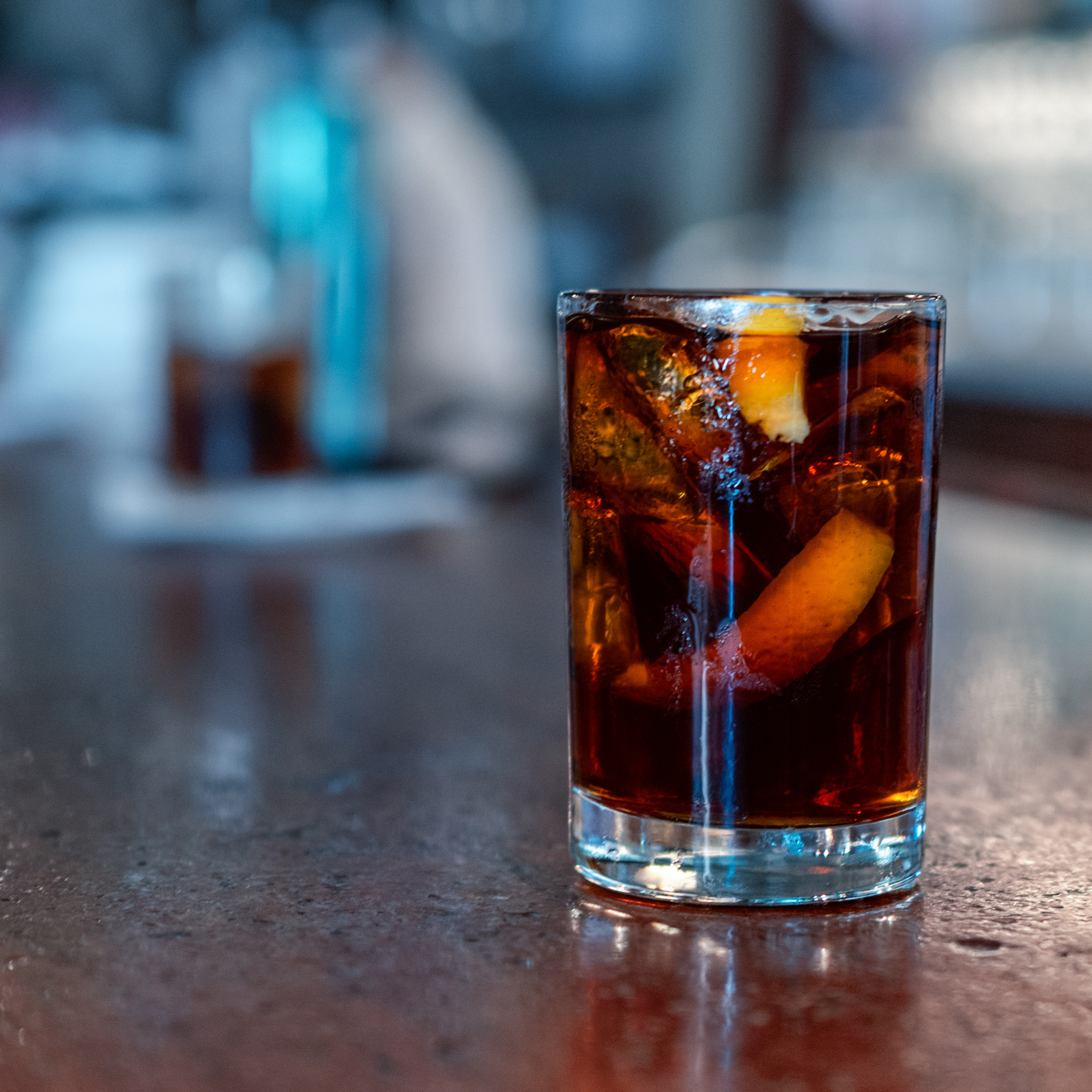 Picon Punch on the bar at JT Basque