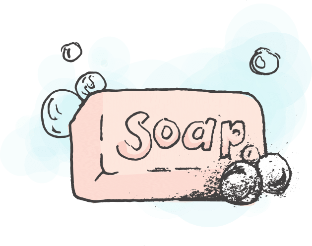 sketch of soap