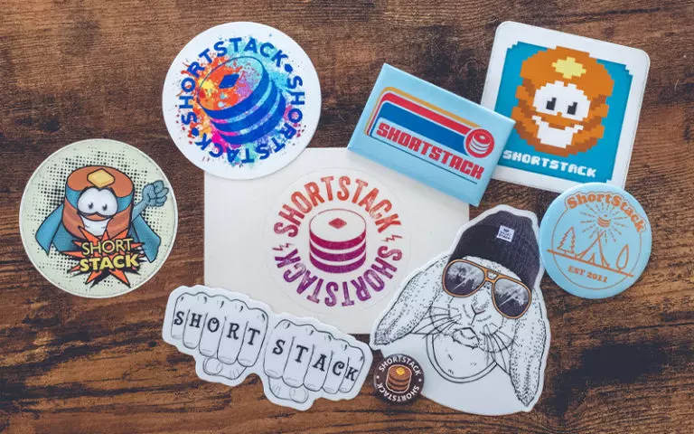 Stickers and Buttons - ShortStack